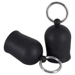 Black Velvet - Metal Ring Nipple Sucker (Black)