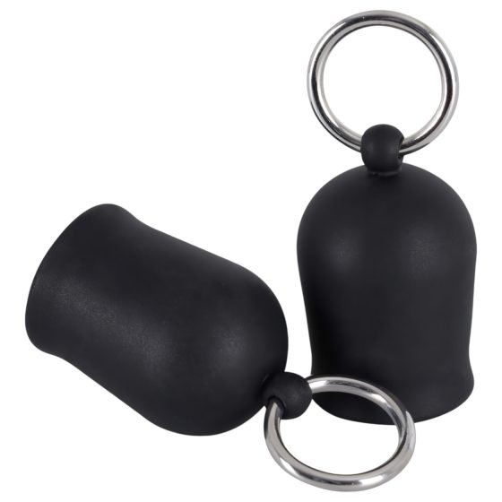 Black Velvet - Metal Ring Nipple Enhancer (Black)