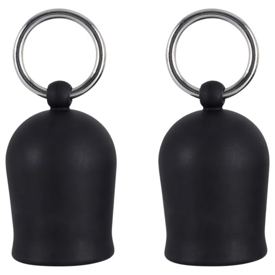 Black Velvet - Metal Ring Nipple Enhancer (Black)