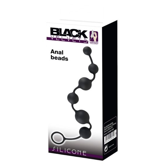 Black Velvet Flexible Anal Wand (Black)