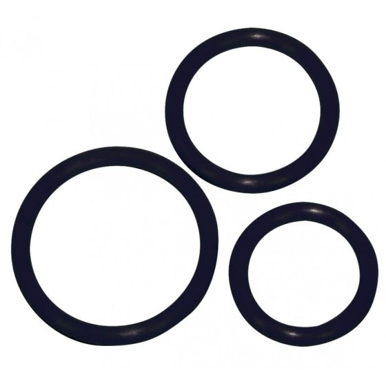 You2Toys Sexy Circles - Silicone Cock Rings Trio - Black