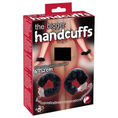 You2Toys - Plush Handcuffs with Long Chain - Black