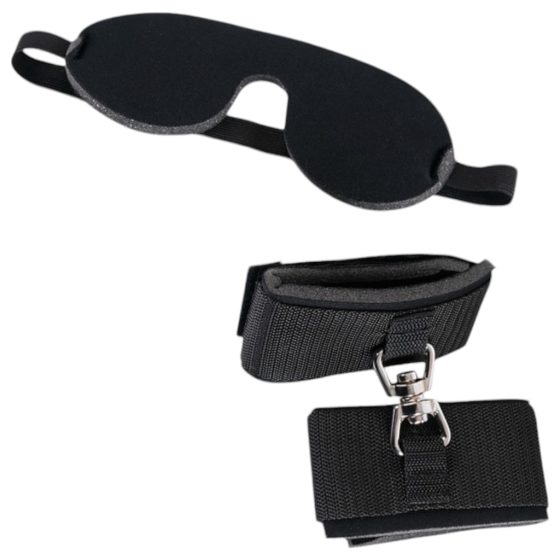 Bad Kitty - Handcuffs and Blindfold (Black)