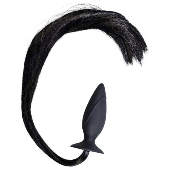 You2Toys - HORNY Pony Butt Plug with Horse Tail (Black)