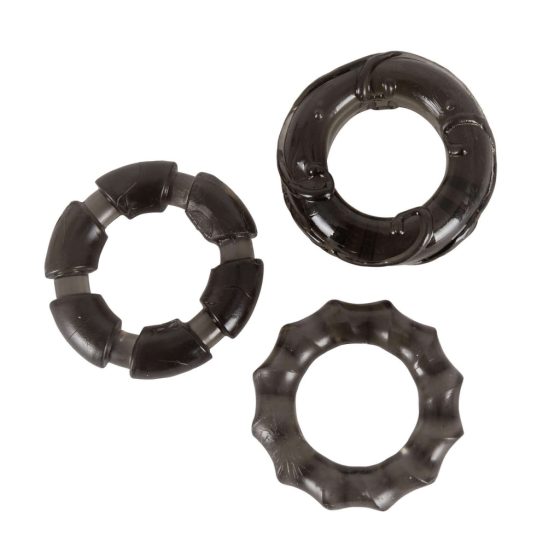 You2Toys - Assorted Cock Rings Set (3pcs) - Smoke Color