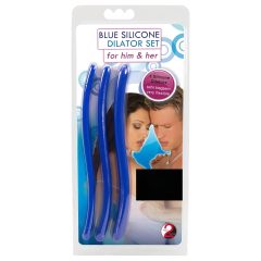   You2Toys - DILATOR - Blue Silicone Urethral Dilator Dildo Set (3pcs)