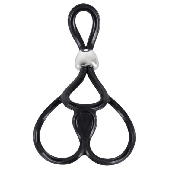 You2Toys - Triple, Adjustable Cock and Ball Ring (Black)