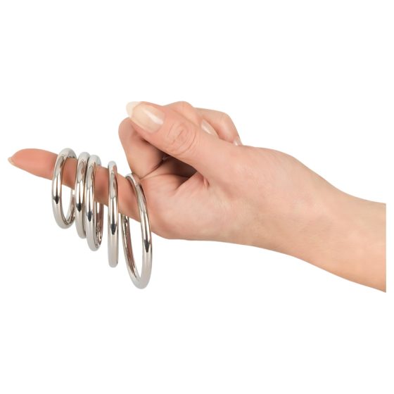 Bad Kitty - Metal Penis Ring Set (5-piece)