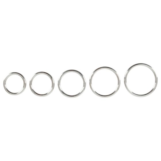 Bad Kitty - Metal Cock Ring Set (5-piece)