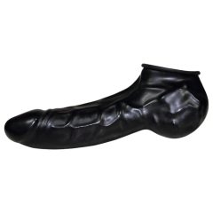   You2Toys - Latex Penis and Testicle Sheath (Black) - Be Bizarre