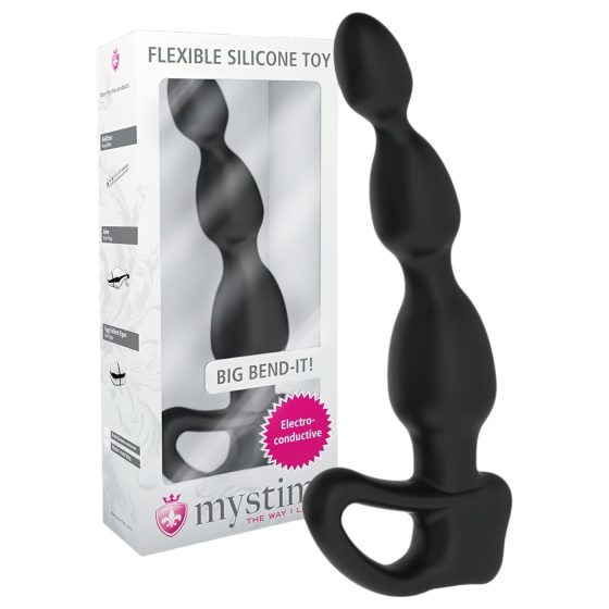 mystim Big Bend-it! - Beaded Electro Anal Probe