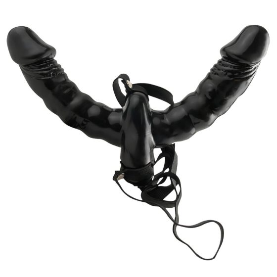 Attachable Double Vibrator (Black) - Fetish