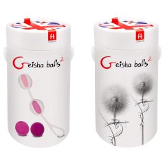 Geisha Balls 2 - Adjustable Kegel Set (Pink-White)