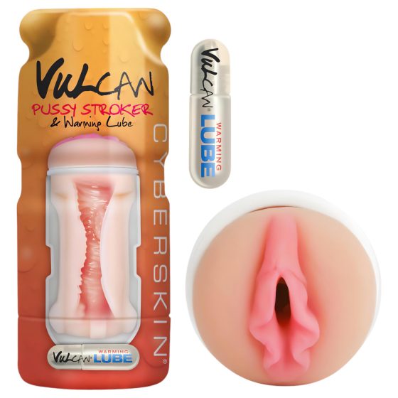 Vulcan Stroker - Realistic Vagina with Warming Lubricant (Natural)