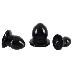   You2Toys - Stretching Plug Kit - Anal Dildo Set - 3pcs (Black)