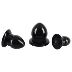   You2Toys - Stretching Plug Kit - anal plug set - 3 pcs (black)