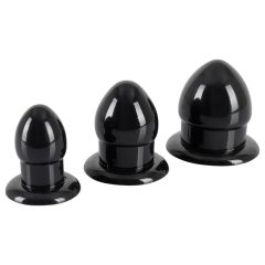   You2Toys - Stretching Plug Kit - Anal Dildo Set - 3pcs (Black)