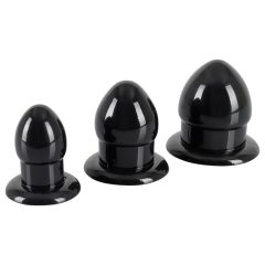   You2Toys - Stretching Plug Kit - anal plug set - 3 pcs (black)