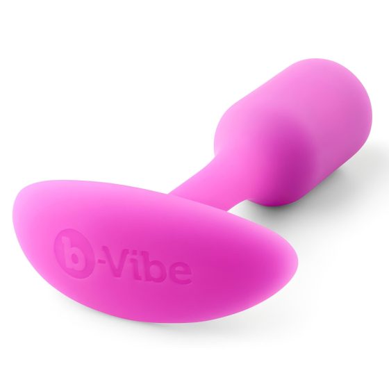 b-vibe Snug Plug 1 - Anal Dildo with Internal Weight (55g) - Pink