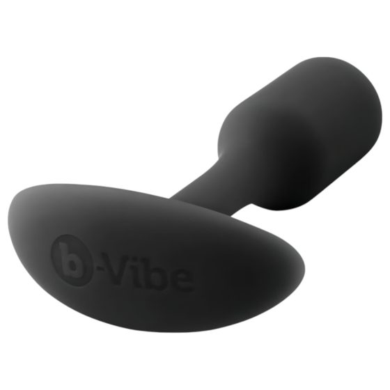 b-vibe Snug Plug 1 - anal plug with internal weight (55g) - black