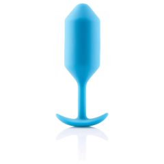 b-vibe Snug Plug 3 - Double Bead Anal Dildo (180g) - Blue