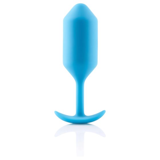 b-vibe Snug Plug 3 - Double Bead Anal Dildo (180g) - Blue