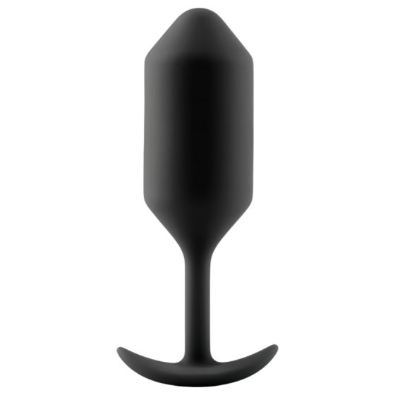 b-vibe Snug Plug 3 - Double Bead Anal Dildo (180g) - Black