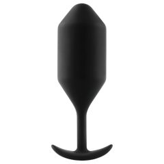 b-vibe Snug Plug 4 - Double Bulb Anal Dildo (257g) - Black