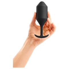 b-vibe Snug Plug 4 - Double Bulb Anal Dildo (257g) - Black