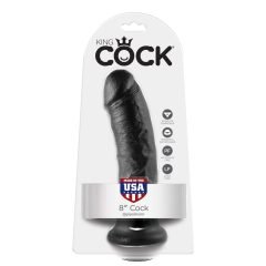 King Cock 8 Dildo (20 cm) - Black"