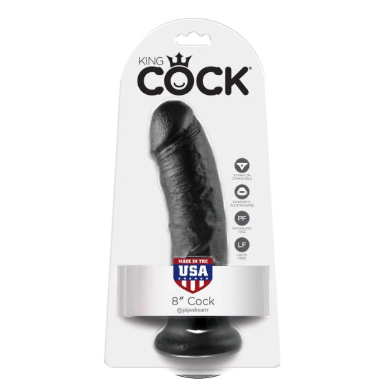 King Cock 8 Dildo (20 cm) - Black"