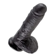 King Cock 8 Ball Dildo (20 cm) - Black