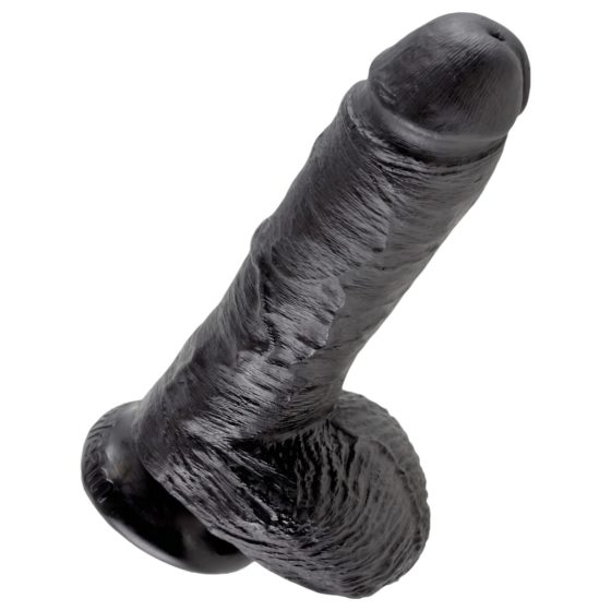 King Cock 8 Ball Dildo (20 cm) - Black