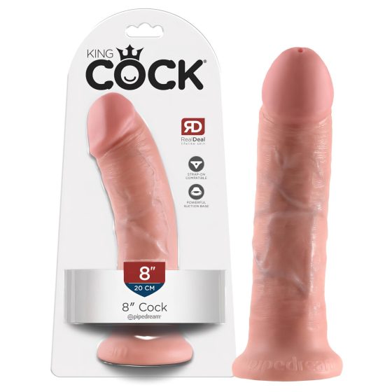 King Cock 8-inch Dildo - Natural