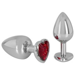 You2Toys - Diamond - 159g aluminium anal dildo (silver-red)