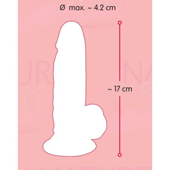 Nature Skin - Realistic Suction Cup Dildo - Natural (Small)