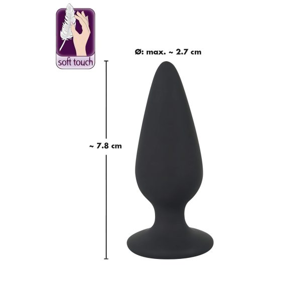 Black Velvet Heavy - 40g Anal Plug (Black)