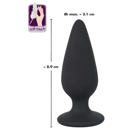 Black Velvet Heavy - 75g Anal Dildo (Black)