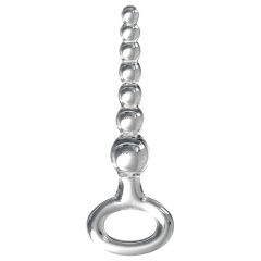   Icicles No. 67 - Bulbous Glass Dildo with Handle Ring (Clear)