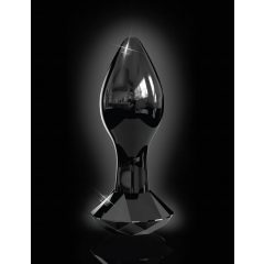 Icicles No. 78 - Black Glass Anal Dildo