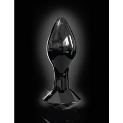 Icicles No. 78 - Conical Glass Anal Dildo (Black)