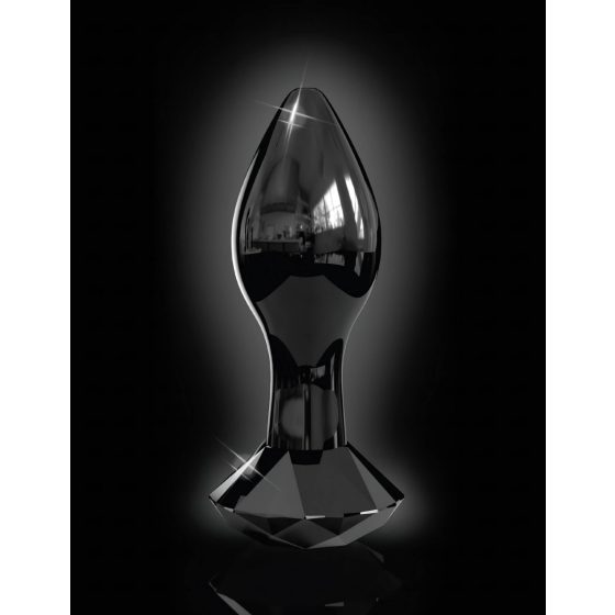 Icicles No. 78 - Black Glass Anal Dildo