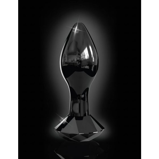 Icicles No. 78 - Conical Glass Anal Dildo (Black)