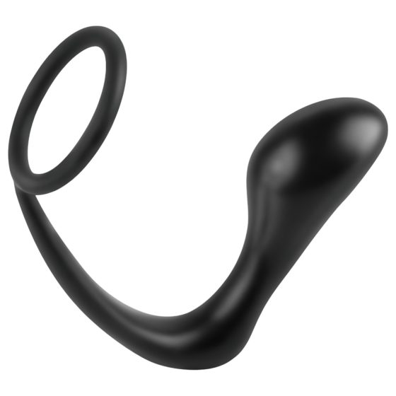 Anal Fantasy Ass-Gasm - Anal Plug with Penis Ring (Black)