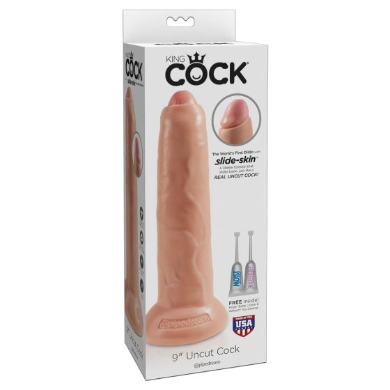 King Cock 9 - realistic dildo (23 cm) - natural