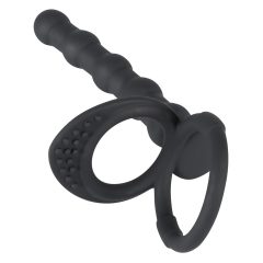 Black Velvet - Cock, Ball & Anal Dildo Ring (Black)