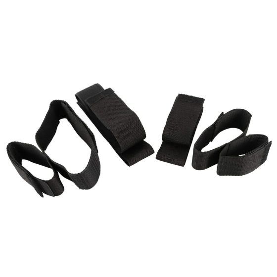 Bad Kitty - Hand to Leg Restraint Set (Black)