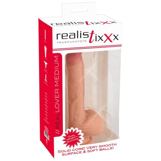 Realistixxx - Suction Cup Realistic Dildo (22cm) - Natural