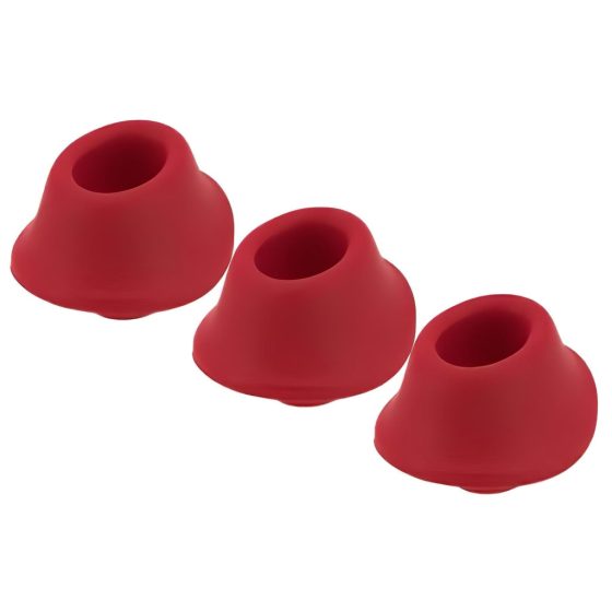 Womanizer Premium M - Replacement Suction Heads Set - Red (3pcs)