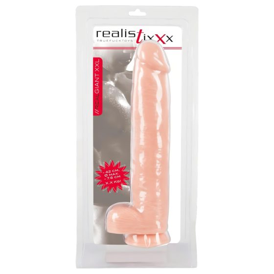 Realistixxx Giant 3XL - Lifelike Dildo (42cm) - Natural